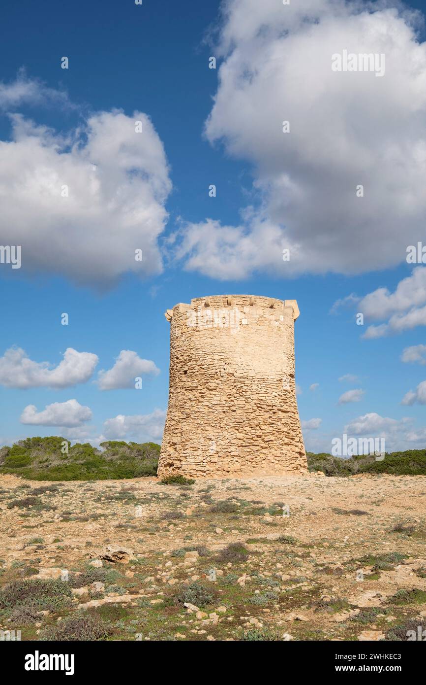 Wachturm von S. Estalella Stockfoto