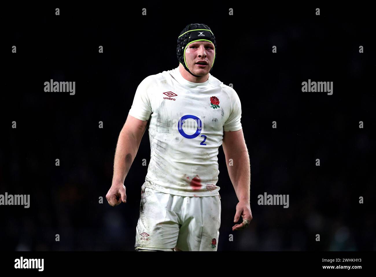 London, England. Februar 2024. Der englische Sam Underhillim Guinness 6 Nations Spiel zwischen England und Wales. Quelle: Ben Whitley/Alamy Live News Stockfoto