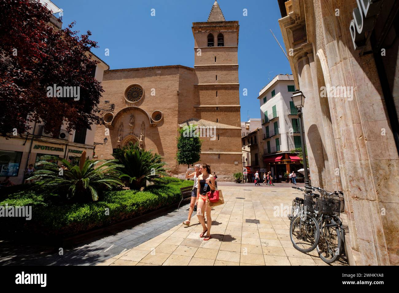 Kirche San Miguel Stockfoto