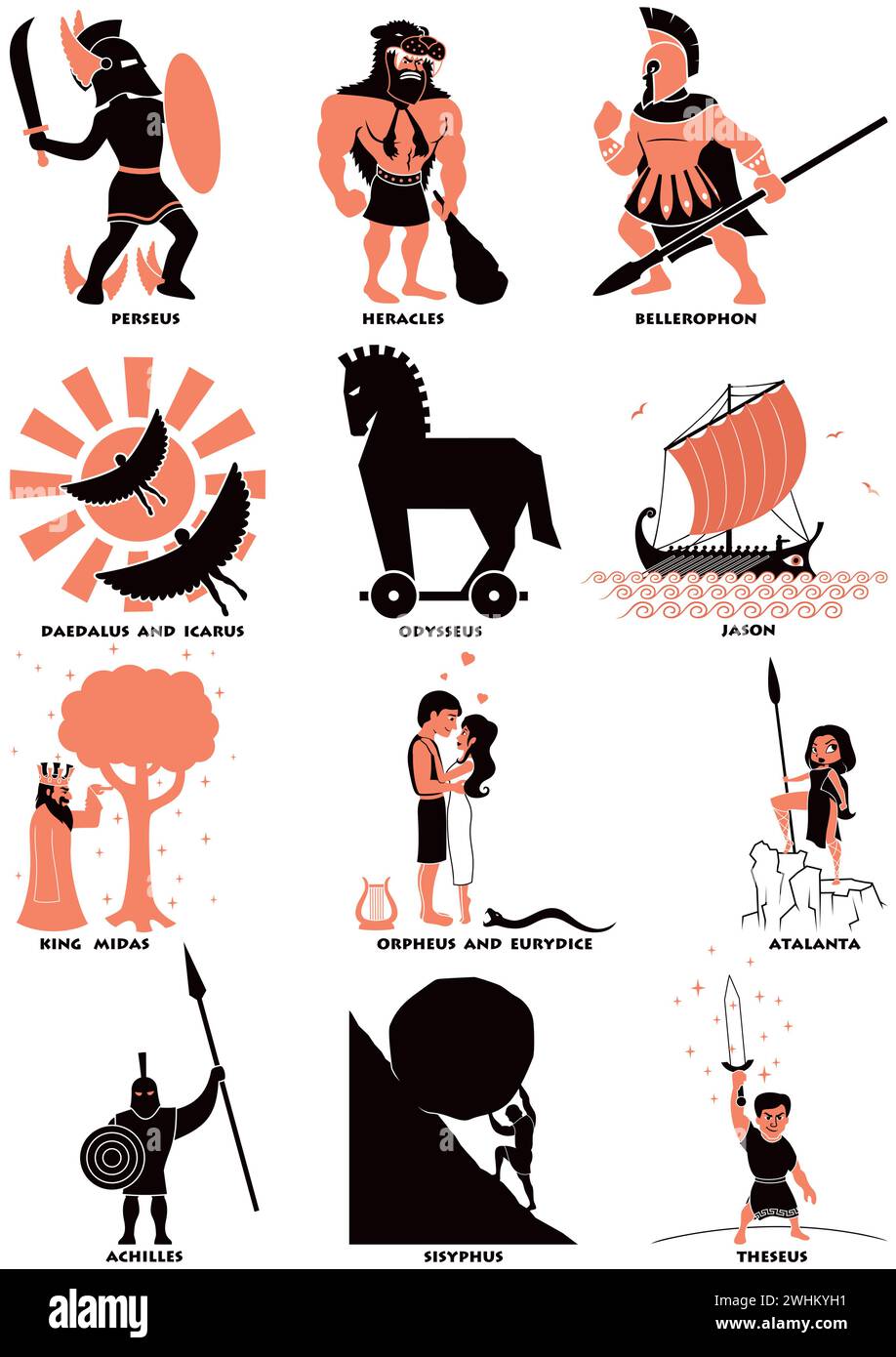 Helden der antike Ausgeschnittene Stockfotos und bilder Alamy