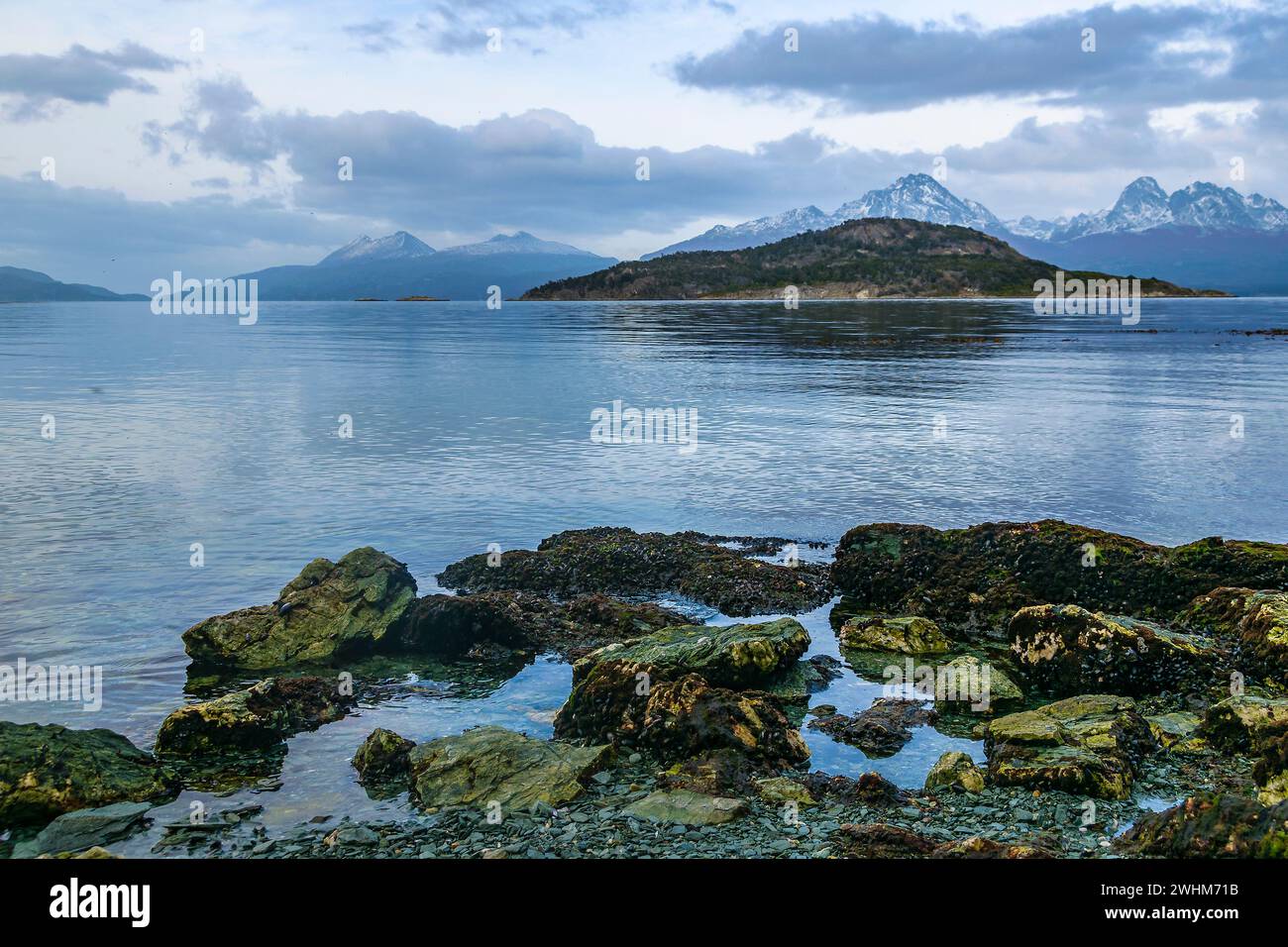 Zarategui Cove, ushuaia, argentinien Stockfoto