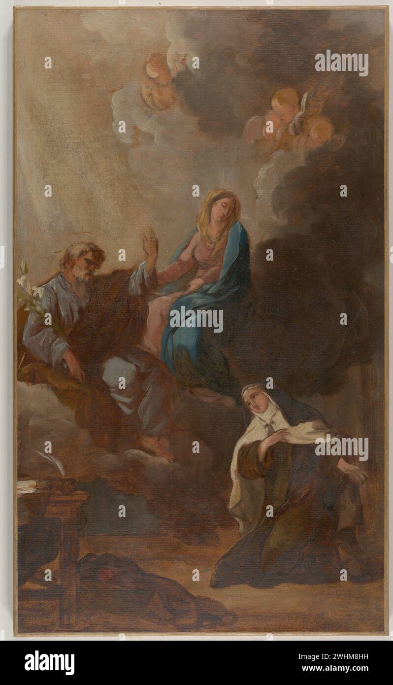 Die Jungfrau Platzierung St.. Teresa von Avila unter dem Schutz der Heiligen Guillaume Ménageot CA. 1787 Stockfoto