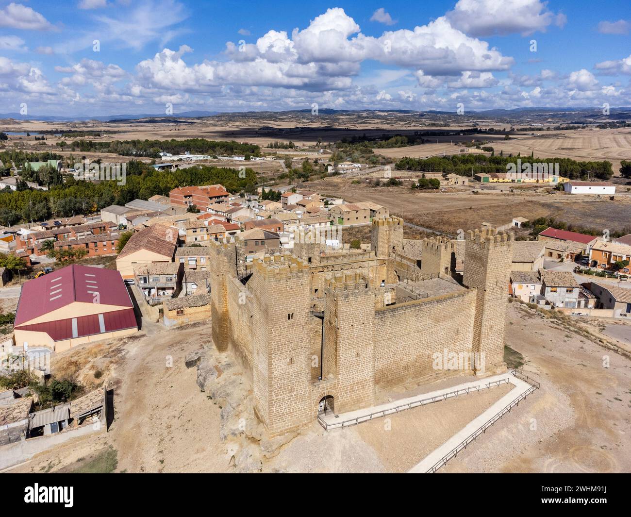 Schloss Sadaba Stockfoto