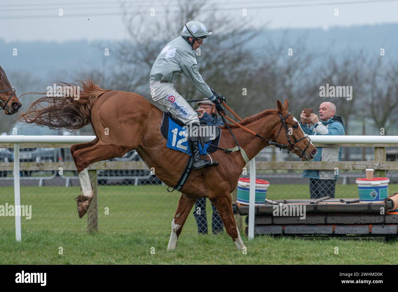 3. Rennen in Wincanton 2. März 2022 - Novizen-Hürde Stockfoto