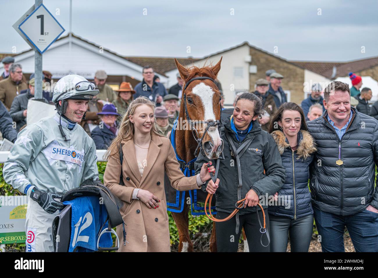 3. Rennen in Wincanton 2. März 2022 - Novizen-Hürde Stockfoto