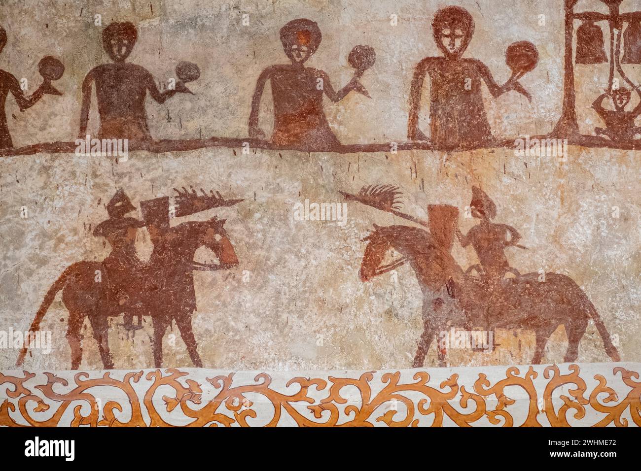 Wandmalereien Stockfoto