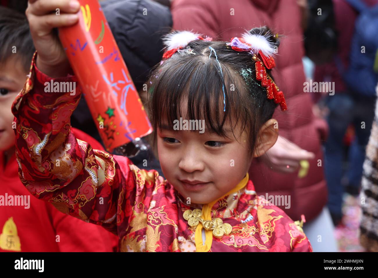 Chinesisches Tang Style Outfit Für Kinder - Traditionelles Neujahrskostüm