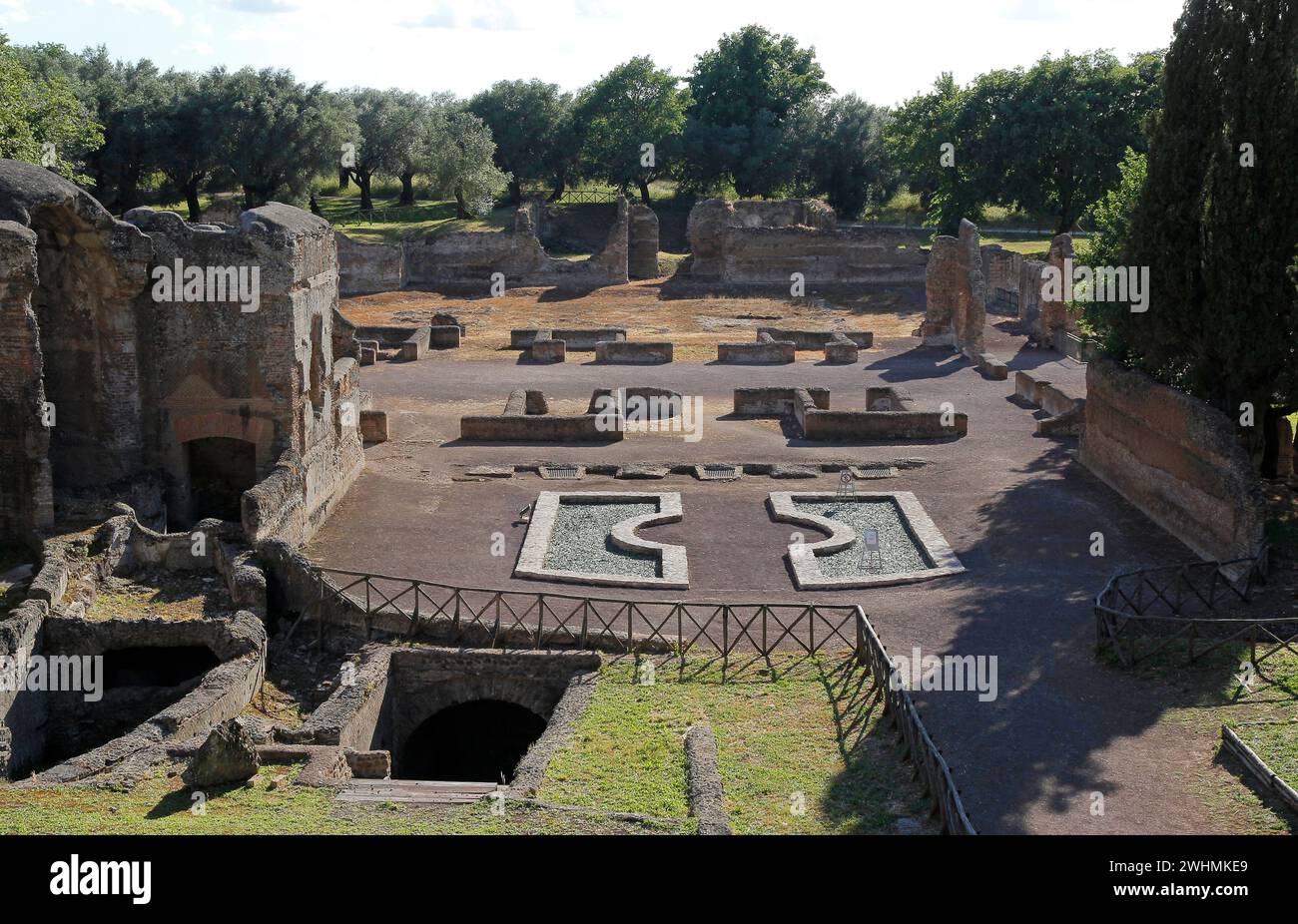 Hadians Villa, Fragment, Tivoli, Italien Stockfoto
