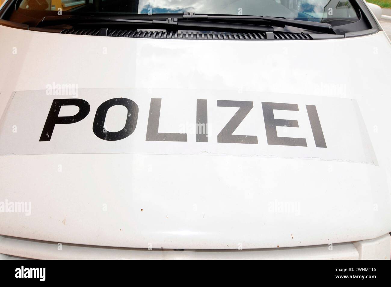 Symbol oder Logo für die Polizei Stockfoto