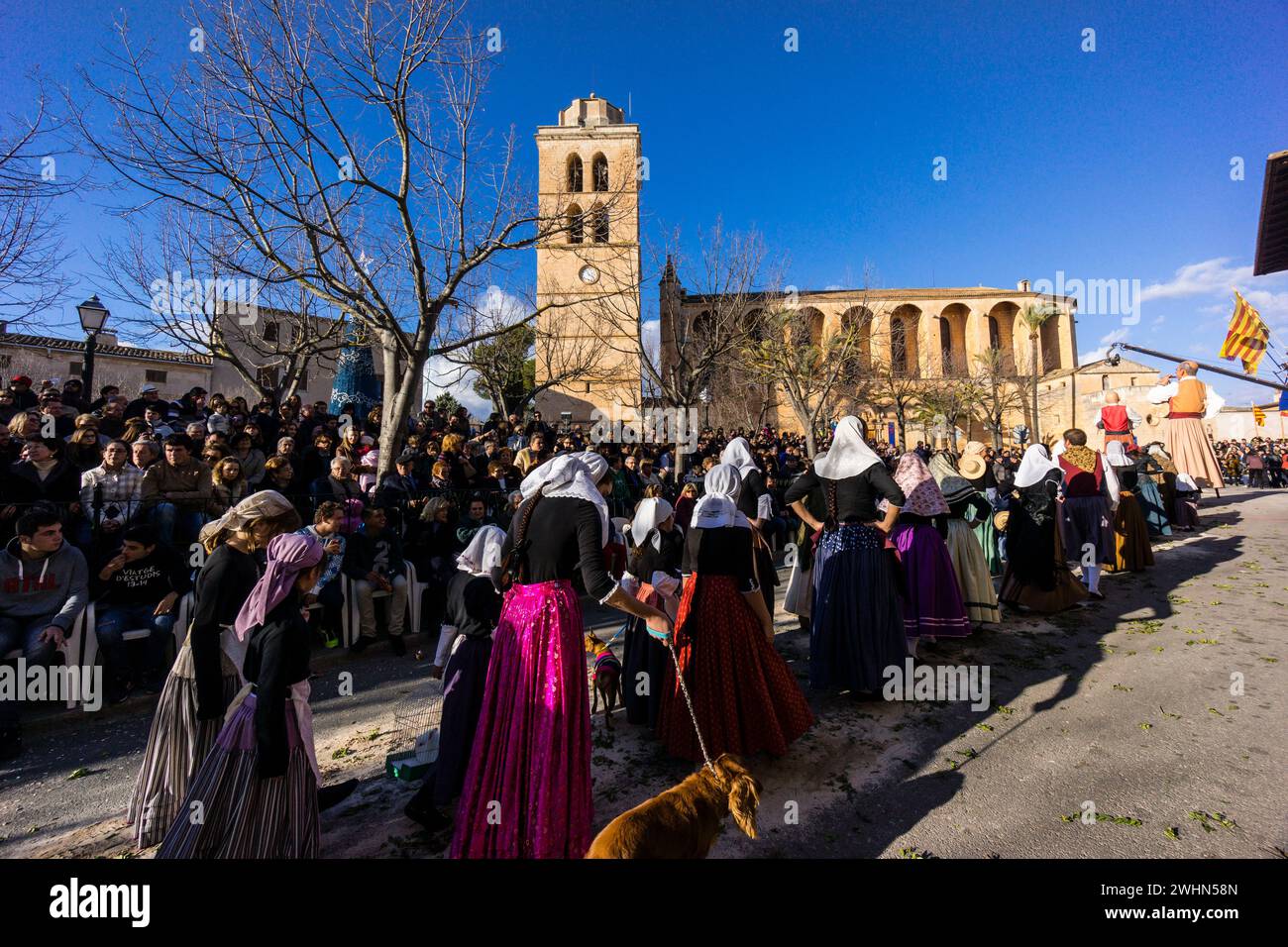 Die Kirche Sant Joan wurde zwischen 1570 und 1611 erbaut Stockfoto