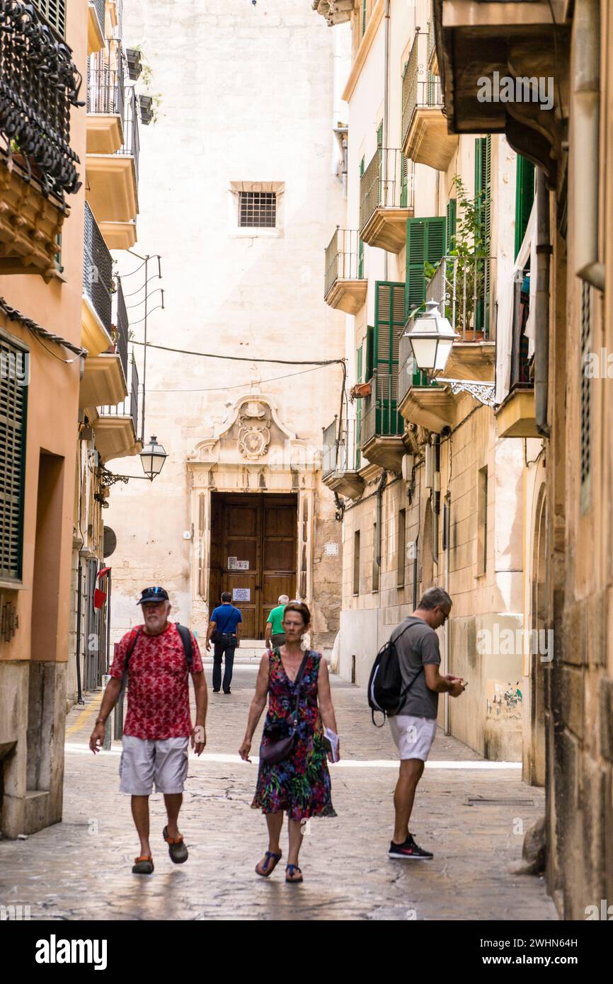 Calle Sant Jaume Stockfoto