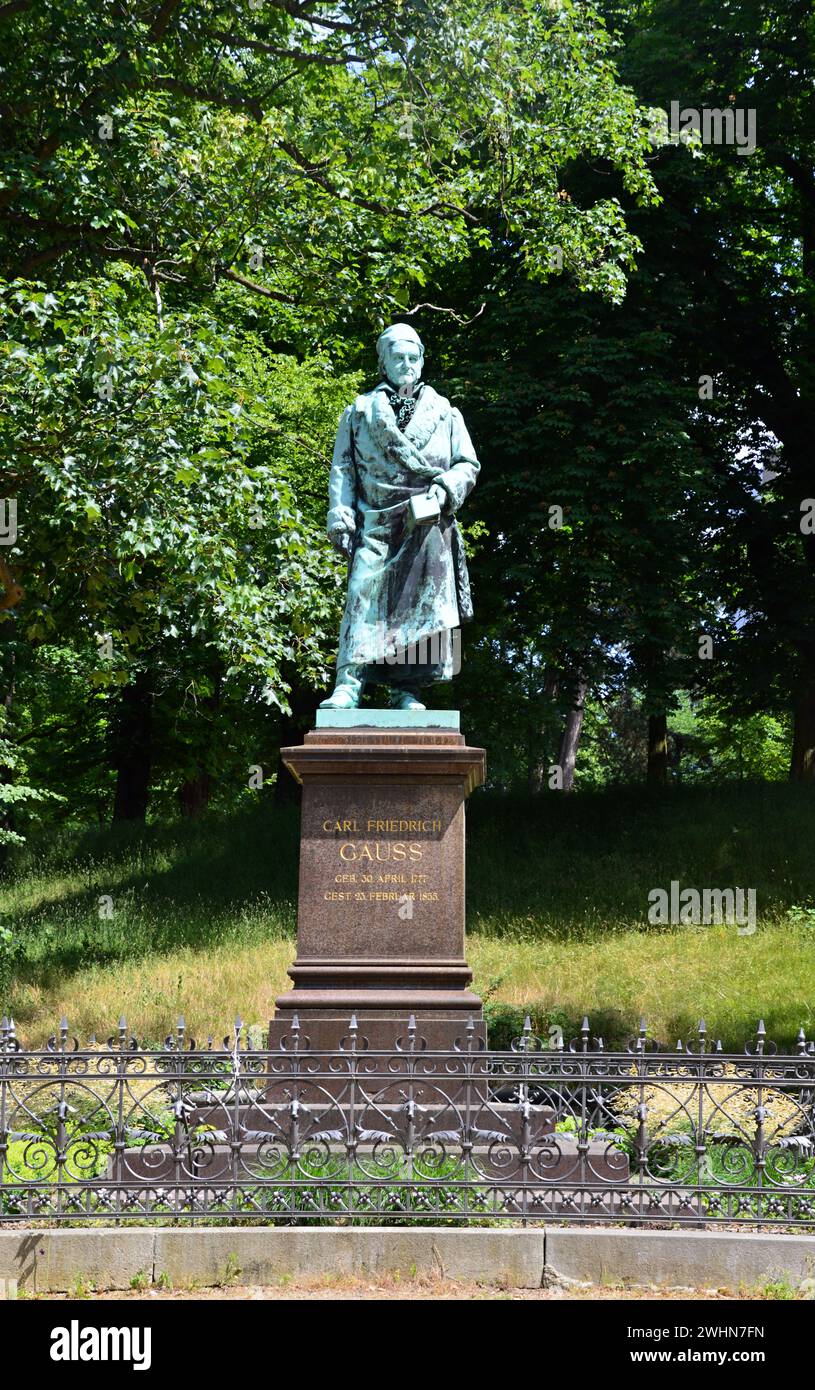 Gauß-Denkmal in der Stadt Braunschweig, Niedersachsen Stockfoto