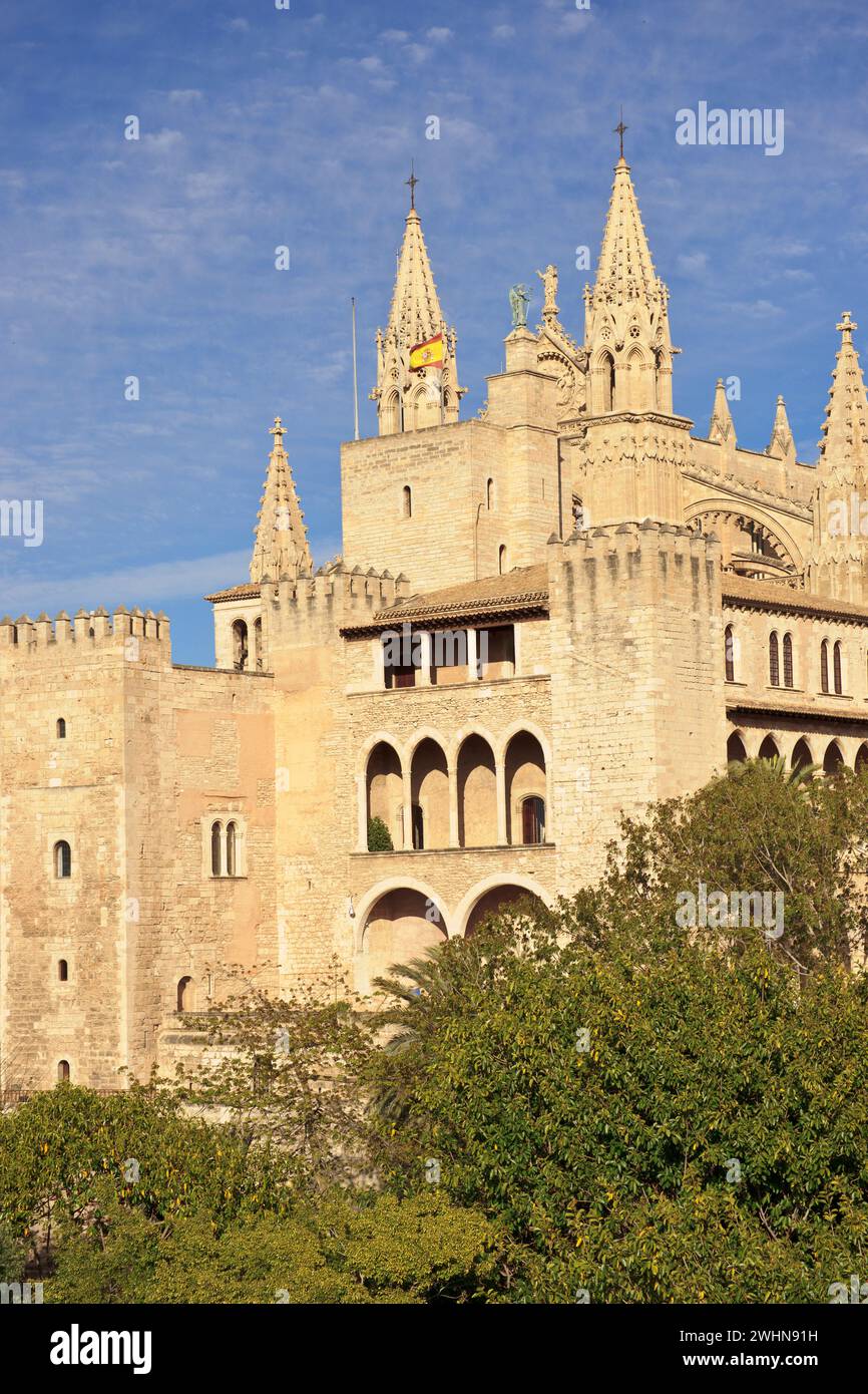 Palacio Real de la Almudaina Stockfoto