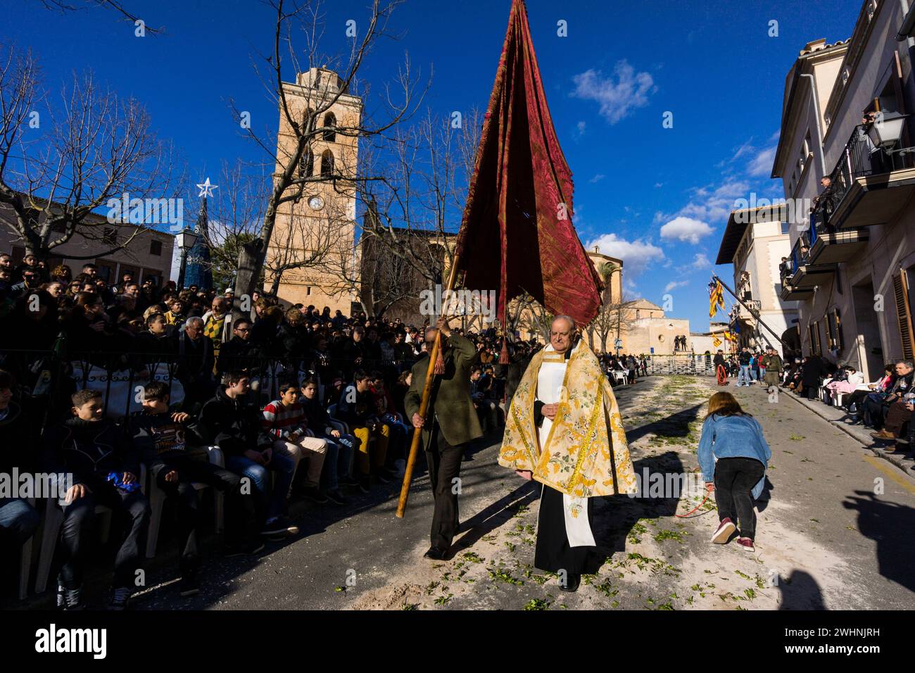 Rektor der Pfarrei Muro Stockfoto