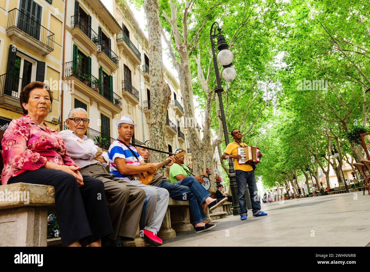 Paseo del Born -Passeig del Born- Stockfoto