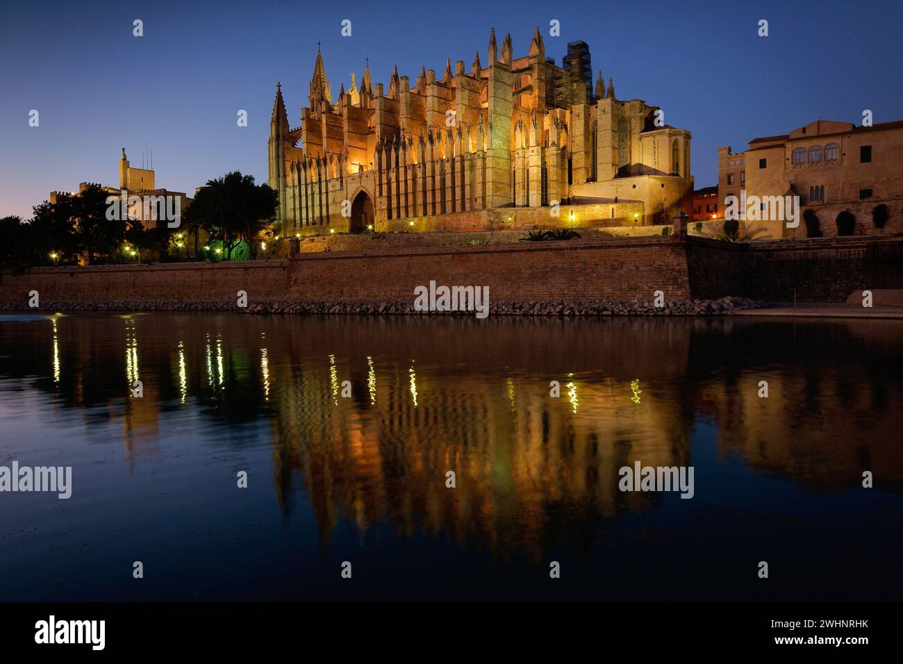 Catedral de Palma (La Seu)(s.XIV-XVI).Palma.Mallorca.Baleares.EspaÃ±a. Stockfoto