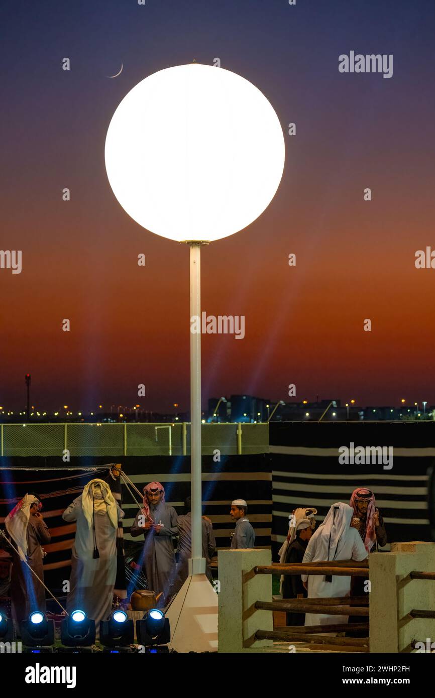 Feier zum Nationalfeiertag in Katar im Darb Al Saai um Salal Doha Stockfoto