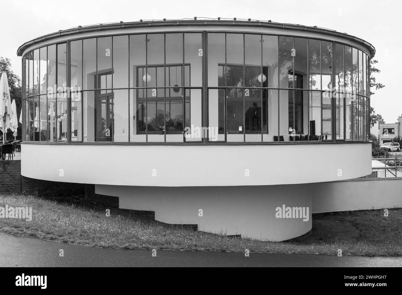 Ausflugsrestaurant Kornhaus an der Elbe in Dessau Stockfoto