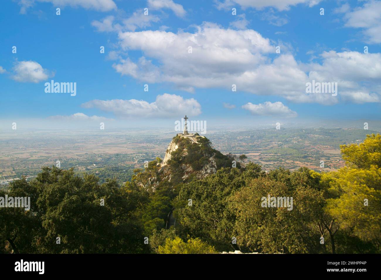 Das Kloster Sant Salvador auf Mallorca, Balearen, Spanien, Europa Stockfoto