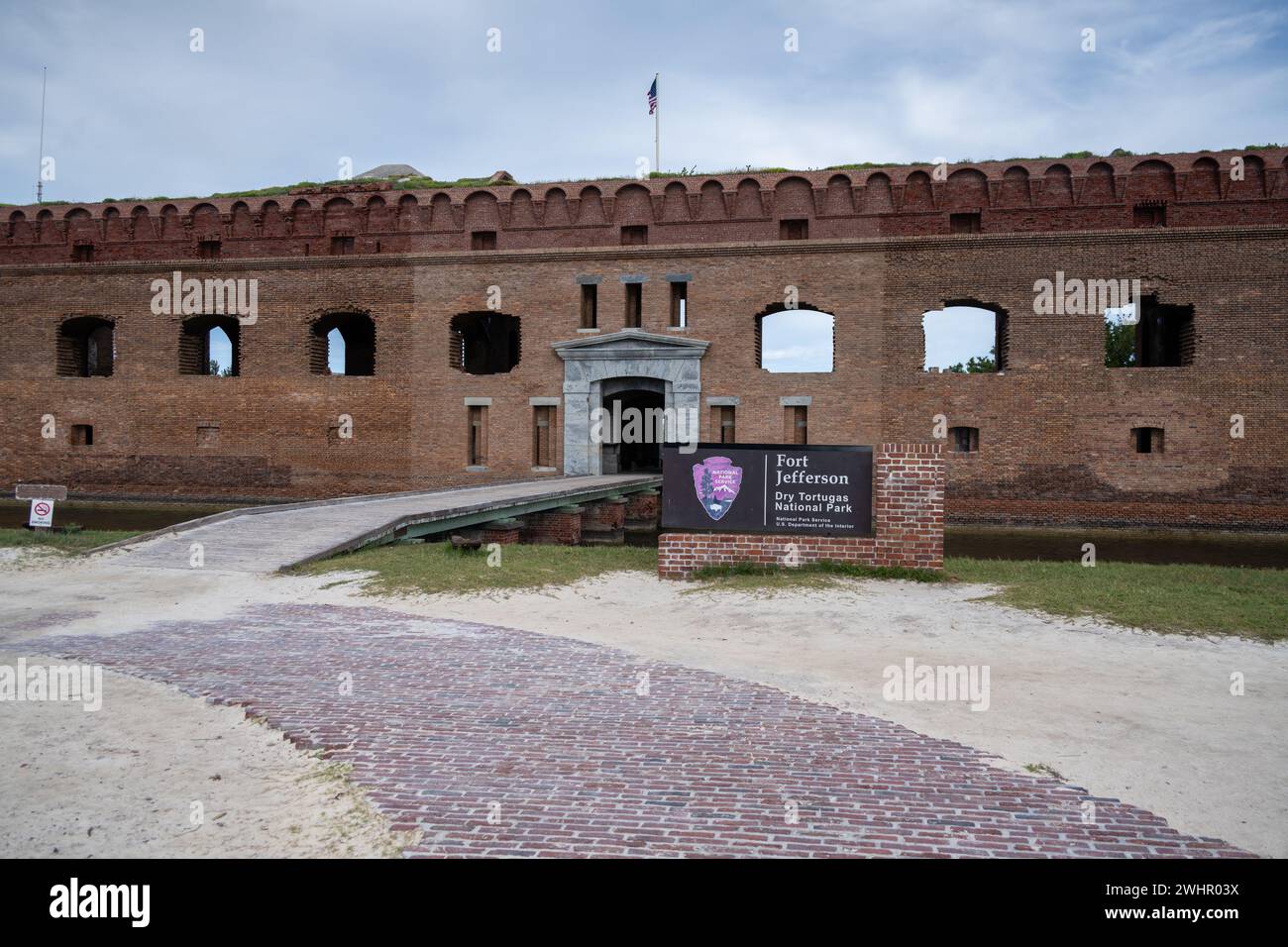Fort Jefferson, Garden Key, Dry Tortugas National Park, Florida Stockfoto