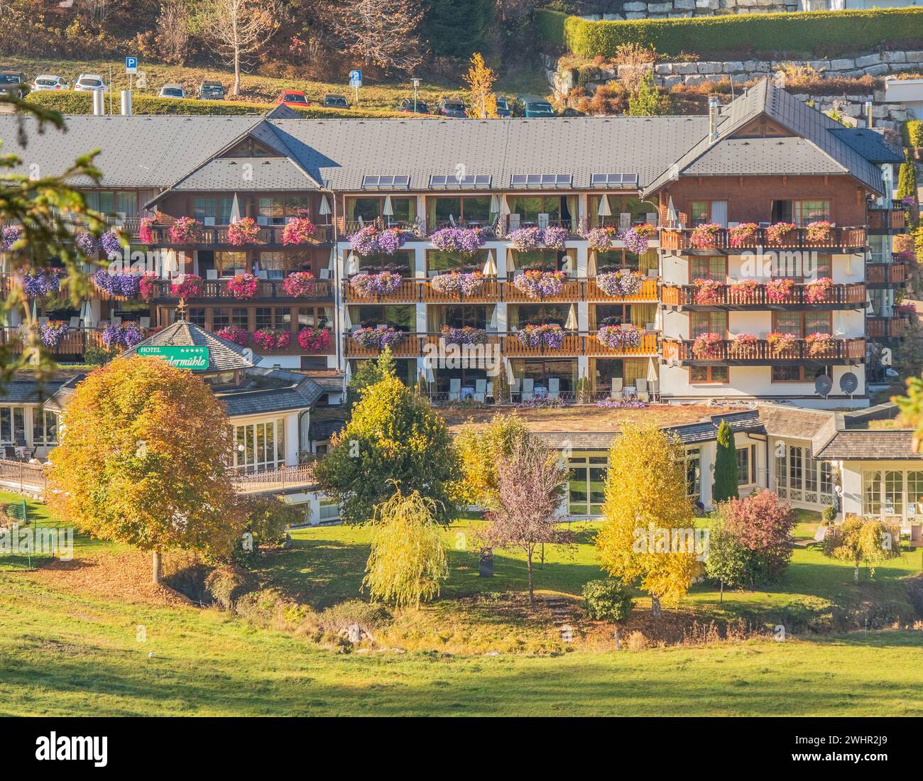 Hotel KesslermÃ¼hle Hinterzarten, Stadtteil Breisgau-Hochschwarzwald Stockfoto