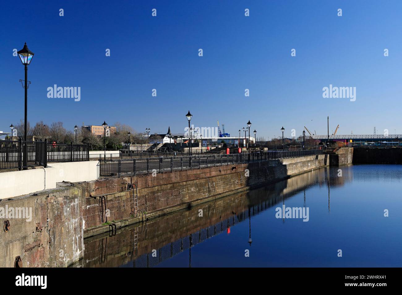 Mountstuart Graving Yard Nr. 2, Mermaid Quay, Cardiff Bay, Südwales. Stockfoto