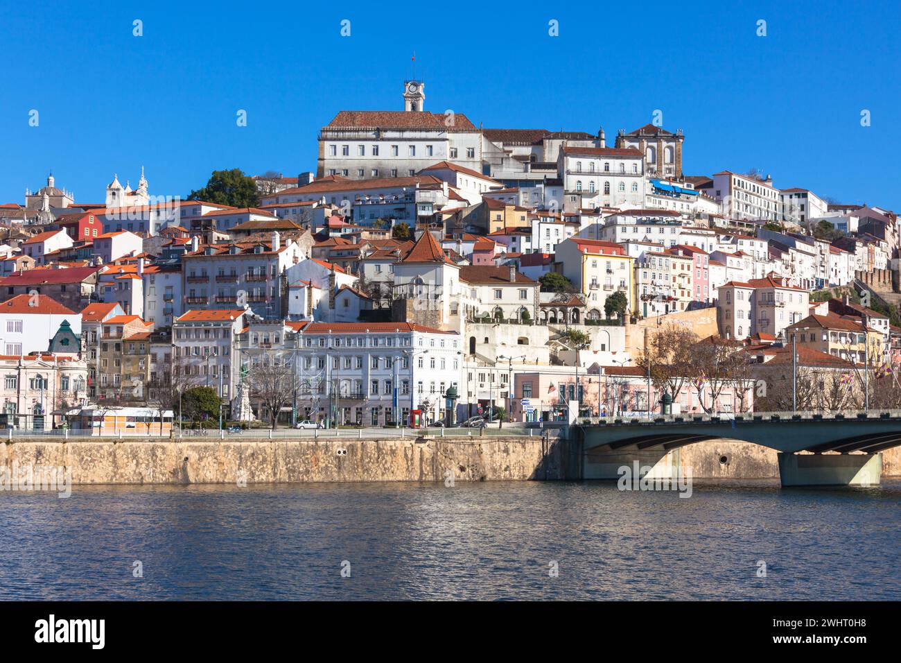 Coimbra, Portugal, Blick Auf Die Altstadt Stockfoto
