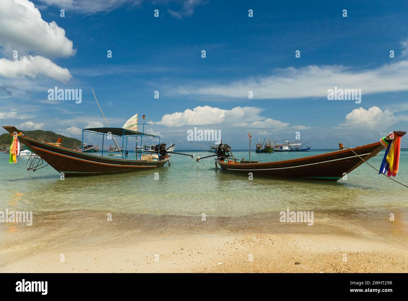Die Ao Chaloklum Bay auf der thailändischen Insel Koh Phangan Stockfoto