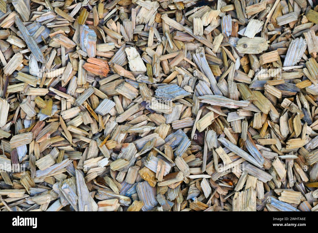 Hackschnitzel Stockfoto