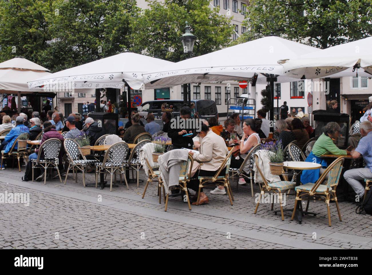 03 Juli 2023/ Blue monday Jazbad spielt beim Copenhagen jazzfestival 2023 bei Hojbro mplads in Kopenhagen Denamrk Photo.Francis Joseph Dean/Dean Pictures Stockfoto