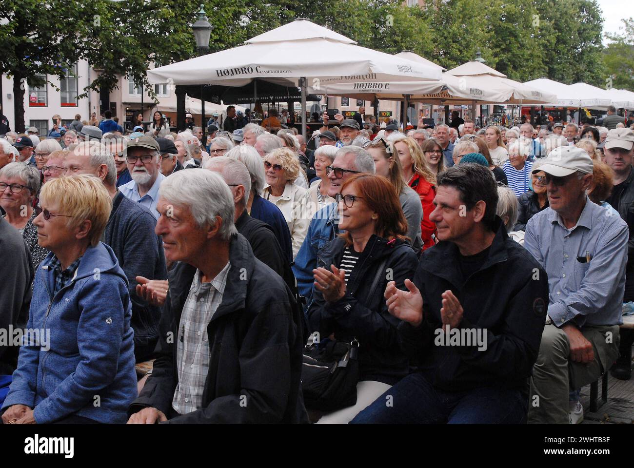 03 Juli 2023/ Blue monday Jazbad spielt beim Copenhagen jazzfestival 2023 bei Hojbro mplads in Kopenhagen Denamrk Photo.Francis Joseph Dean/Dean Pictures Stockfoto