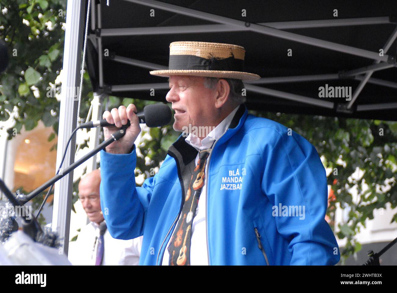03 Juli 2023/ Blue monday Jazbad spielt beim Copenhagen jazzfestival 2023 bei Hojbro mplads in Kopenhagen Denamrk Photo.Francis Joseph Dean/Dean Pictures Stockfoto