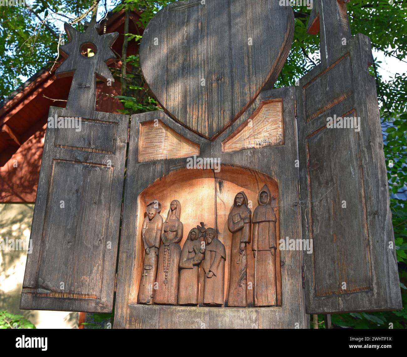 Historischer Friedhof, Fragment, Zakopane, Polen Stockfoto