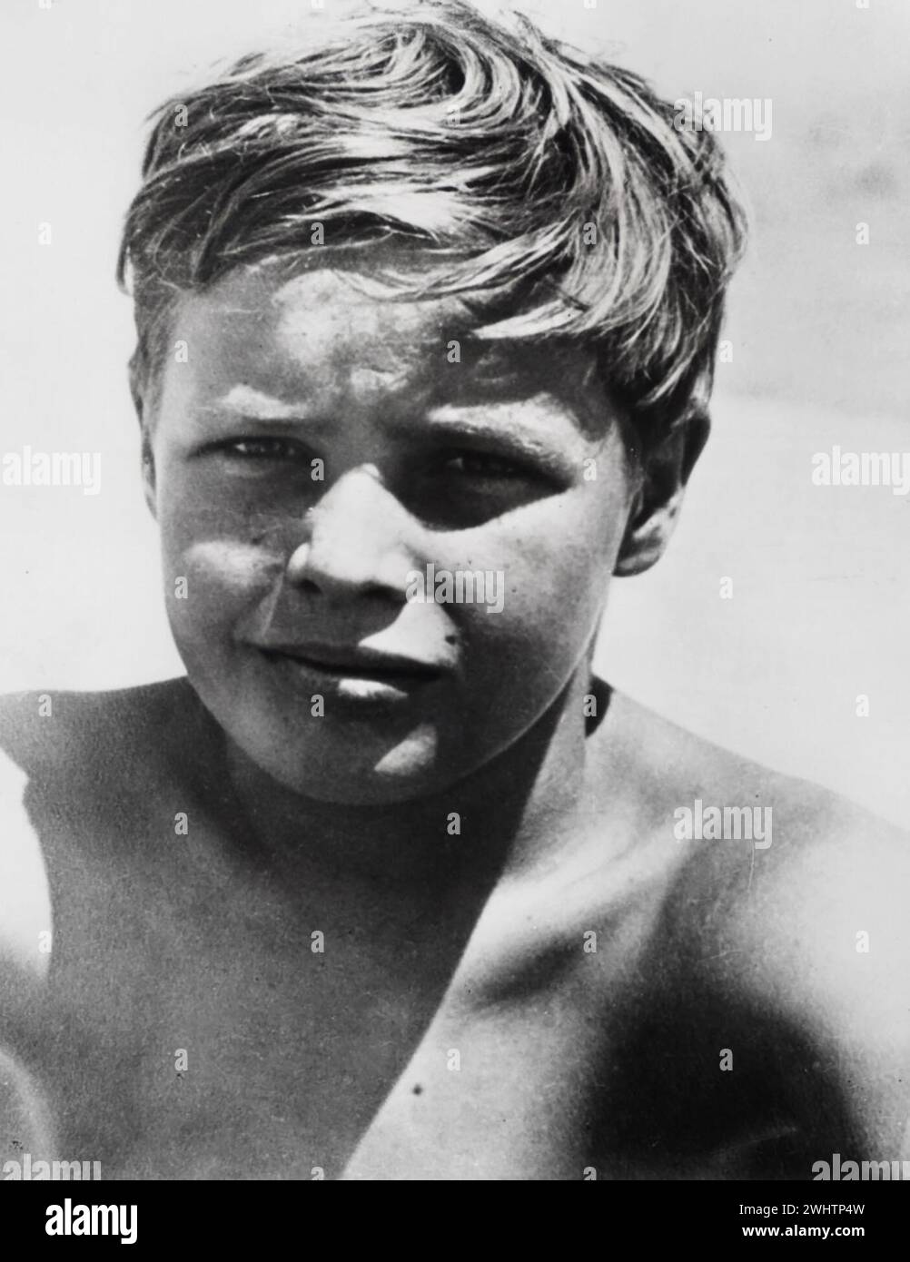 Foto von Marlon Brando, 10 Jahre alt, 1934 Stockfoto