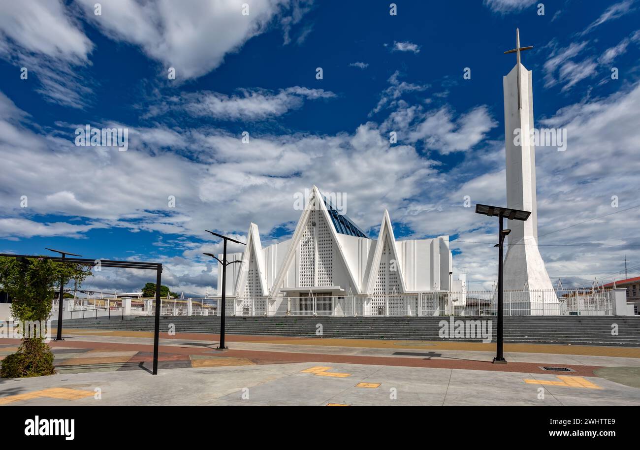 Iglesia Inmaculada Concepcion de Maria, Kathedrale in Liberia, Guanacaste in Costa Rica Stockfoto