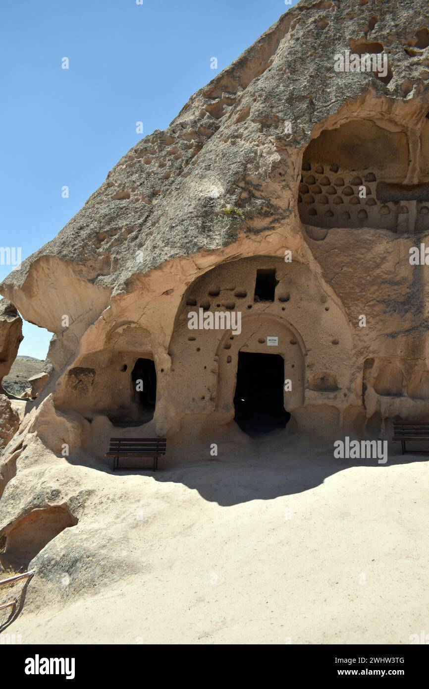 UNESCO-Weltkulturerbe Goreme-Nationalpark, Kappadokien, Türkei Stockfoto