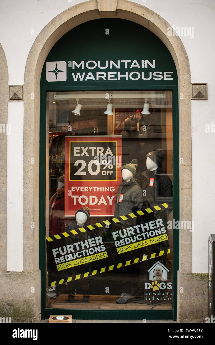 Mountain Warehouse Sale, Oxford City Centre Stockfoto