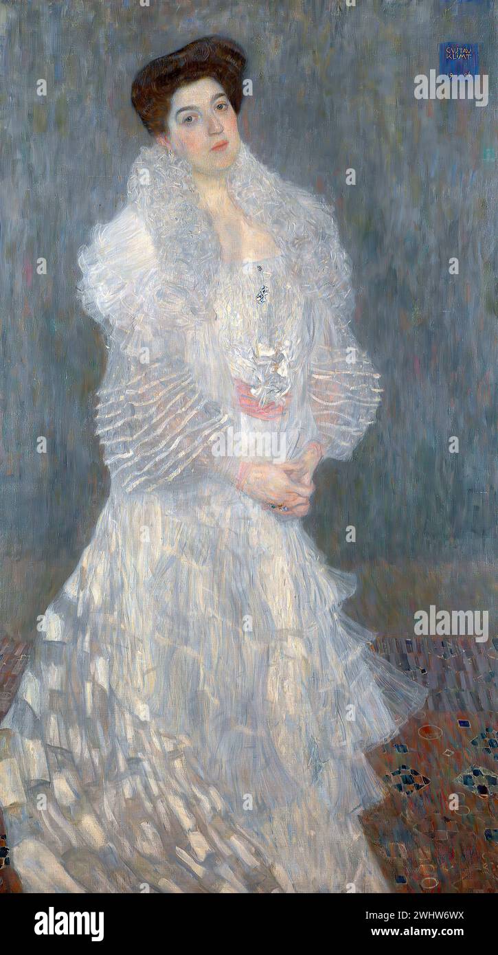 Gustav Klimt - Portrait de Hermine Gallia Stockfoto