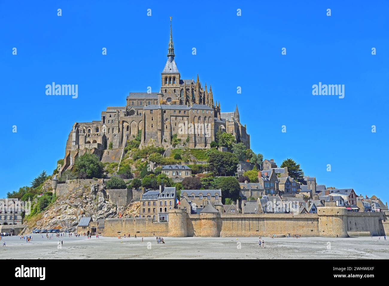 Mont Saint-Michel, Normandie, Frankreich Stockfoto