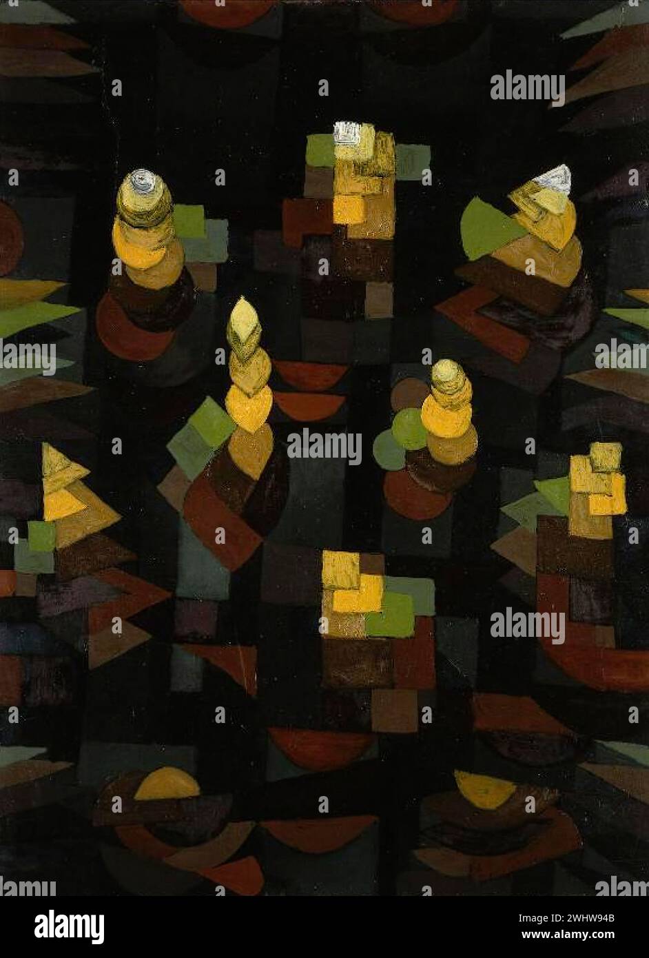 Paul Klee - Croissance Stockfoto