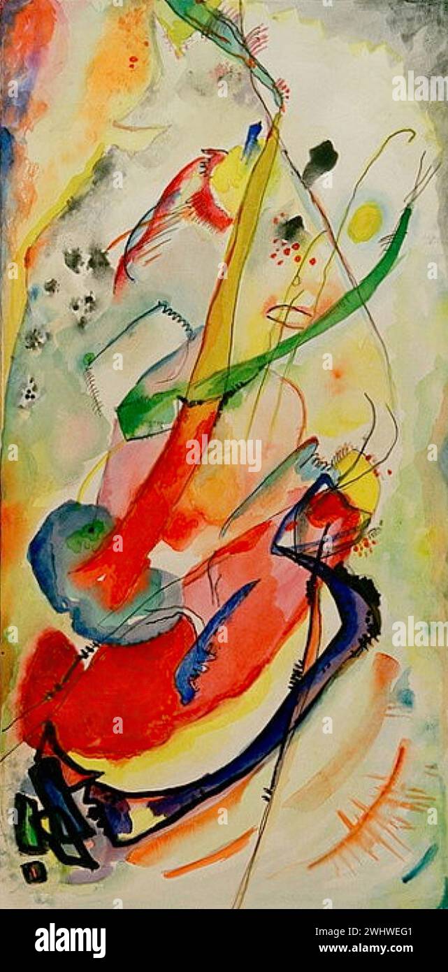 Vassily Kandinsky - Conception d'une peinture murale pour Edwin R Campbell I Stockfoto