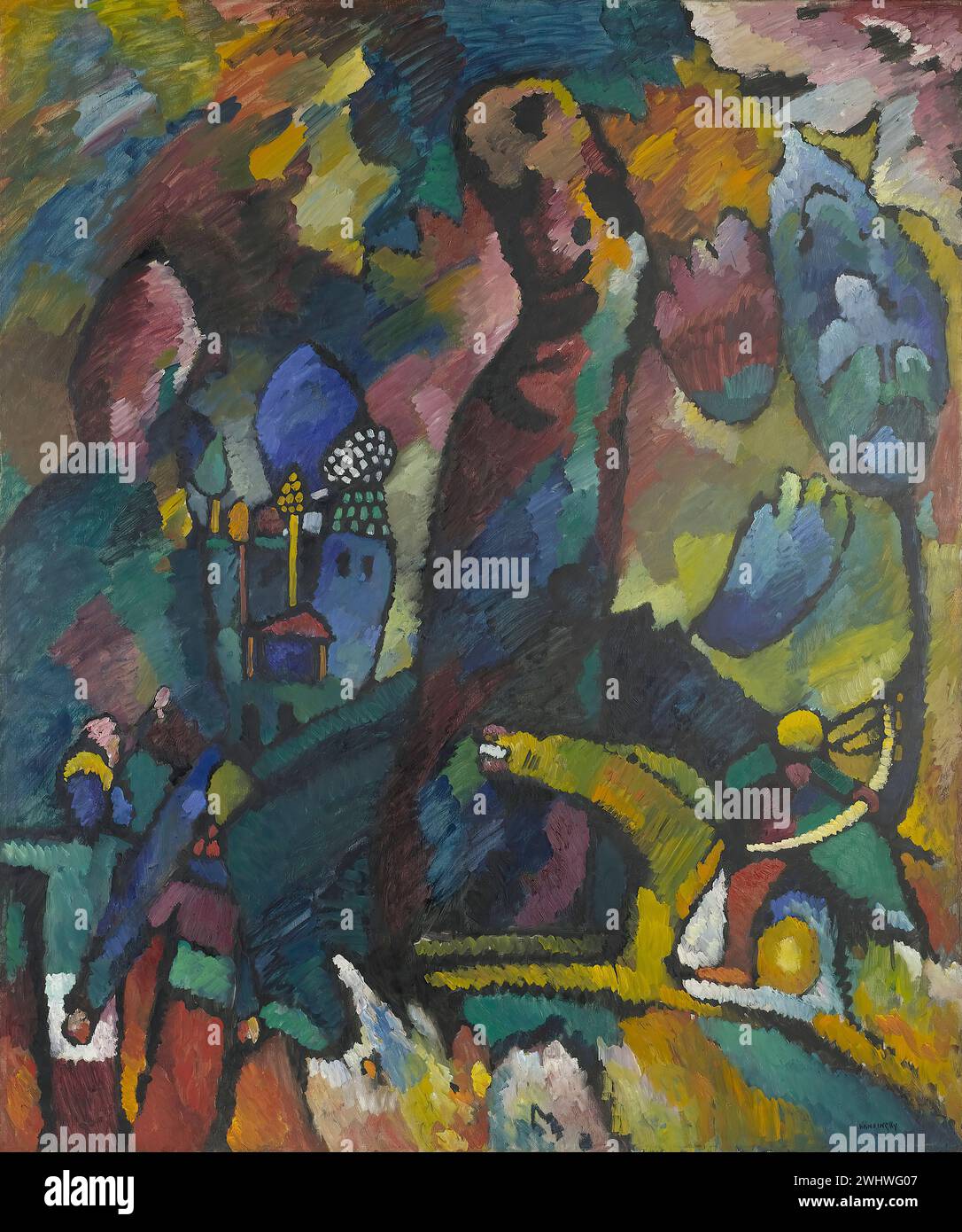 Vassily Kandinsky - Peinture avec un Archer Stockfoto