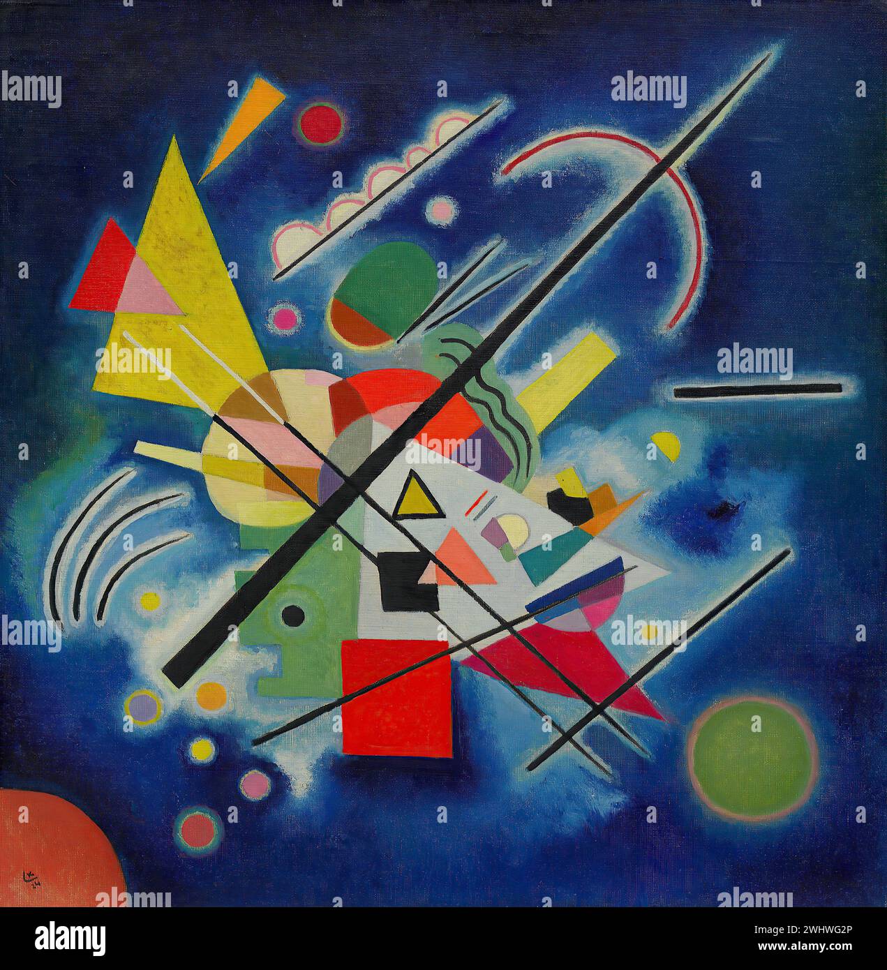 Vassily Kandinsky - Peinture bleue Stockfoto