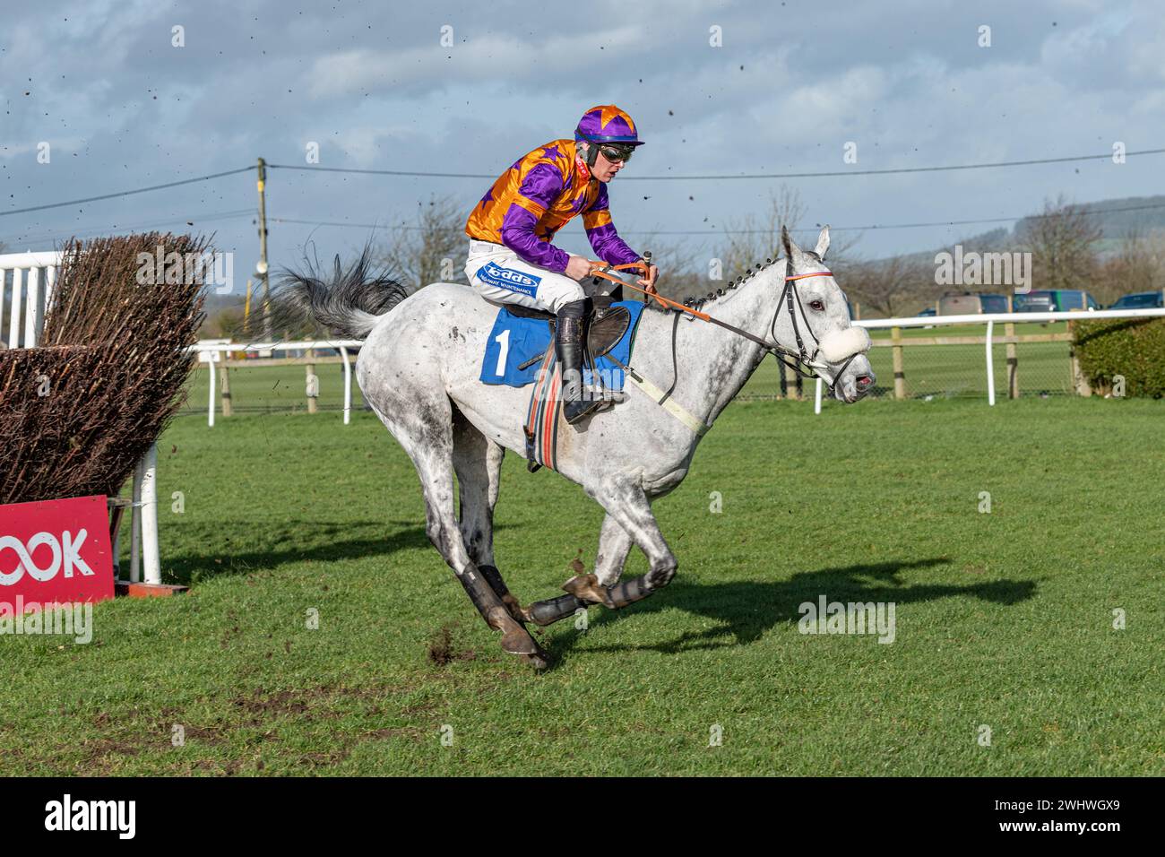 3. Rennen in Wincanton 19. Februar 2022 - Turmjagd Stockfoto