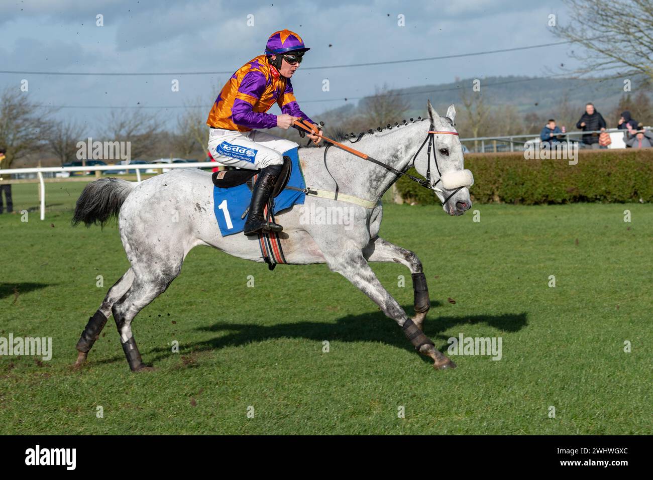 3. Rennen in Wincanton 19. Februar 2022 - Turmjagd Stockfoto