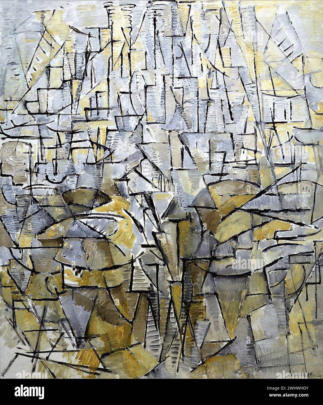 Piet Mondrian - Peinture Nr. 4   Komposition Nr. VIII   Komposition 3 Stockfoto