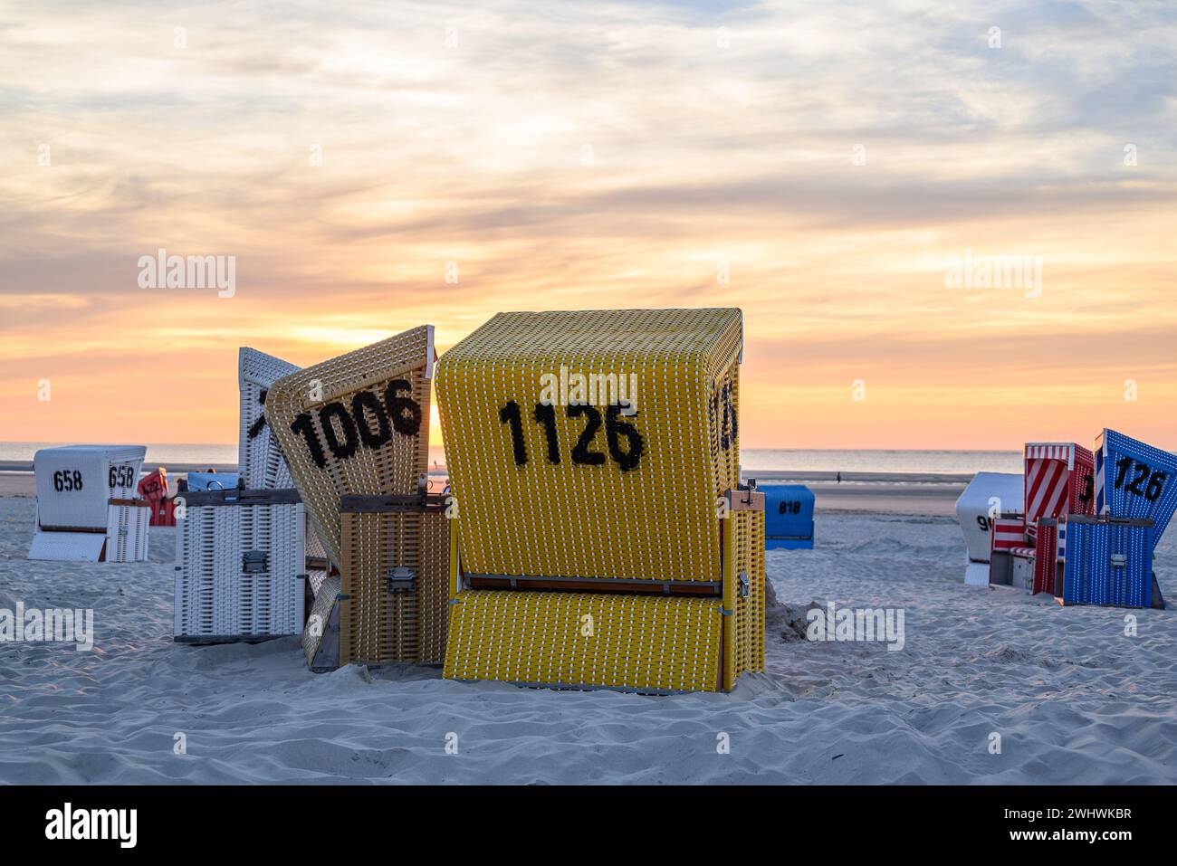 Die Insel Langeoog in der Nordsee Stockfoto