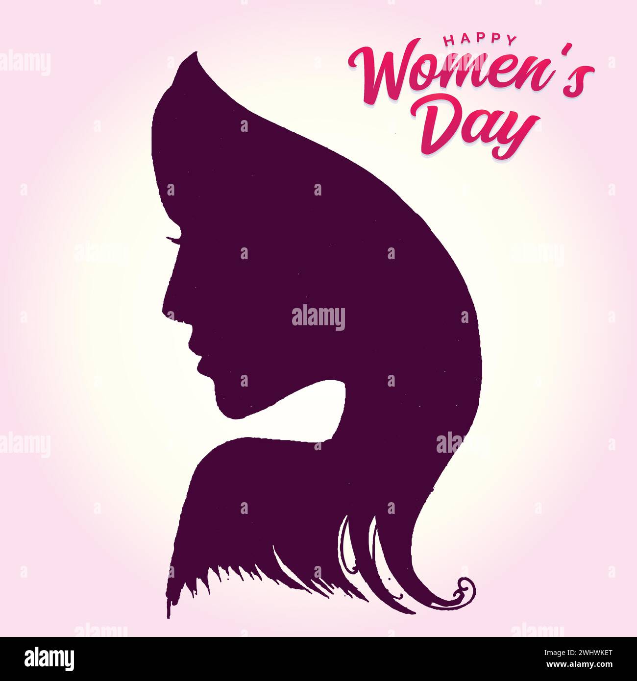 Vektor-Illustration zum Happy Women's Day Stock Vektor
