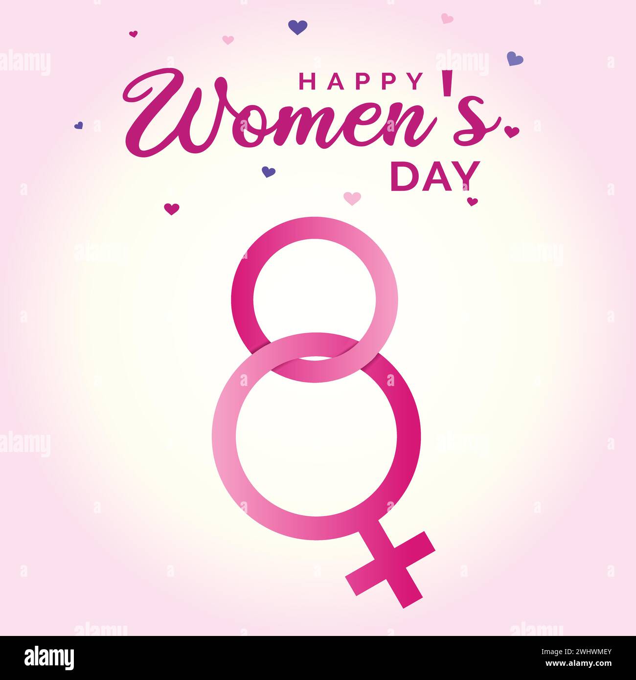 Happy Womens Day Vektor Illustration - internationaler Frauentag, Frauen, nationaler Frauentag Stock Vektor