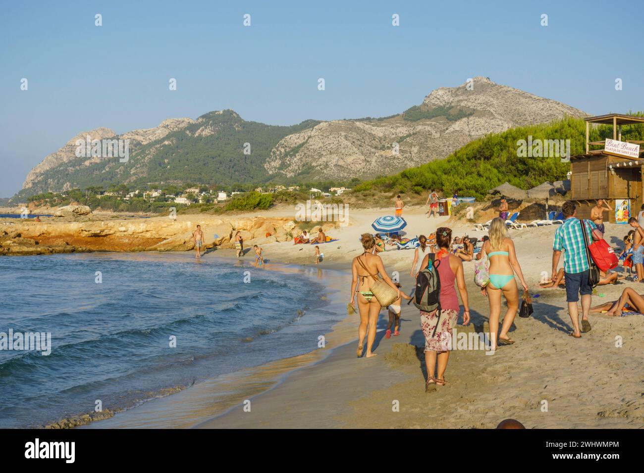 Pplaya de Sant Joan Stockfoto